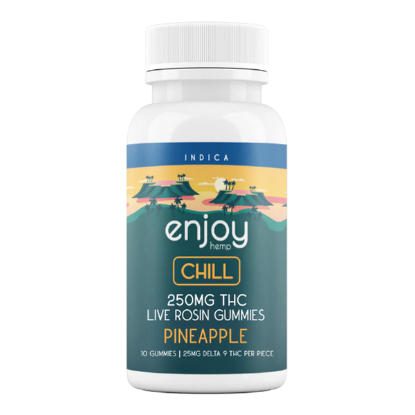 Mega Dose Gummies – Pineapple (Indica) | 10 Count
