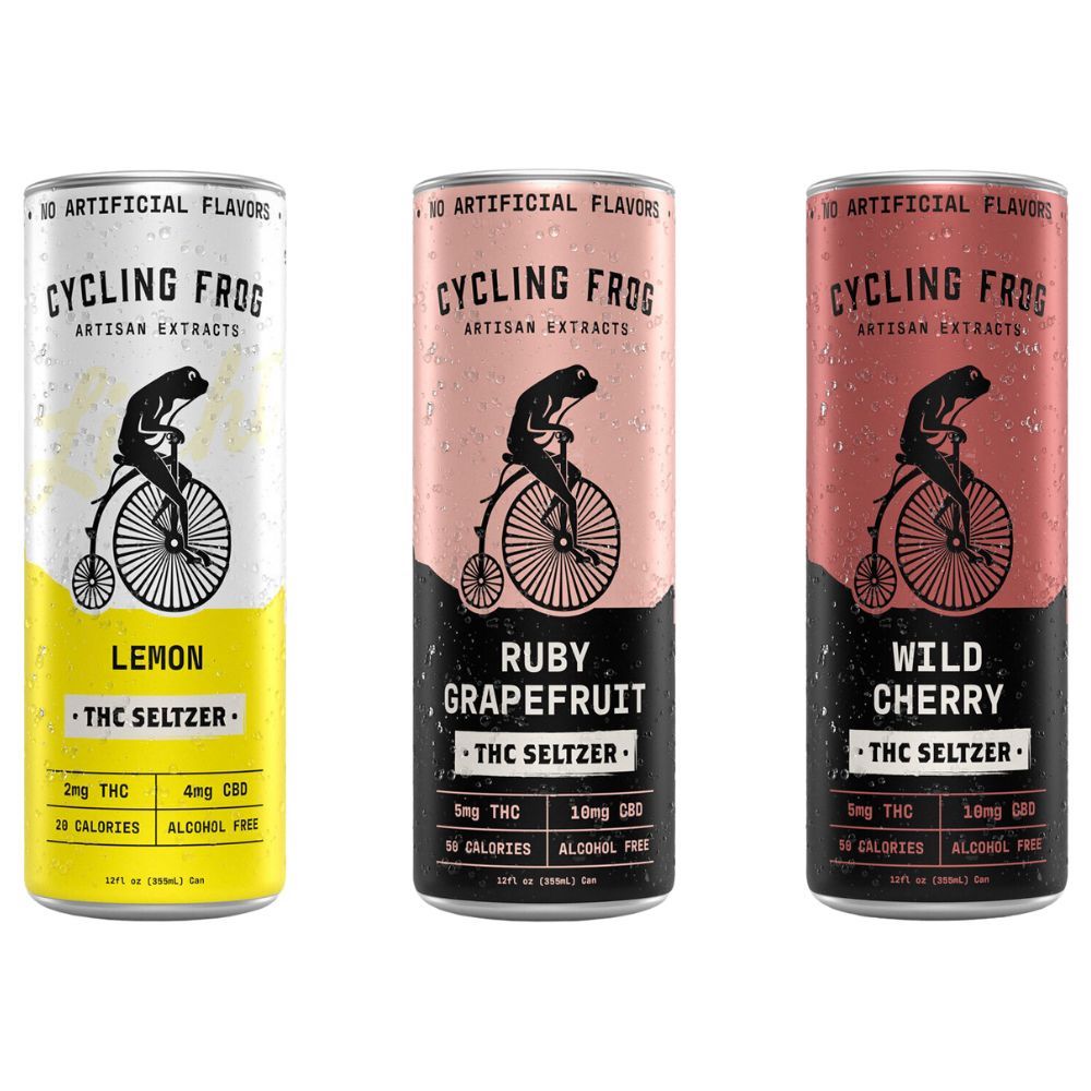 Cycling Frog THC + CBD Seltzer Waters