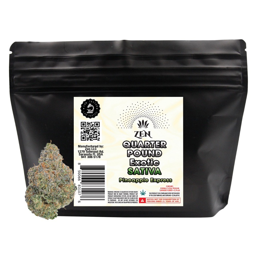 Zen Exotic THCA Flower — Pineapple Express — Sativa (34.2% THCA)