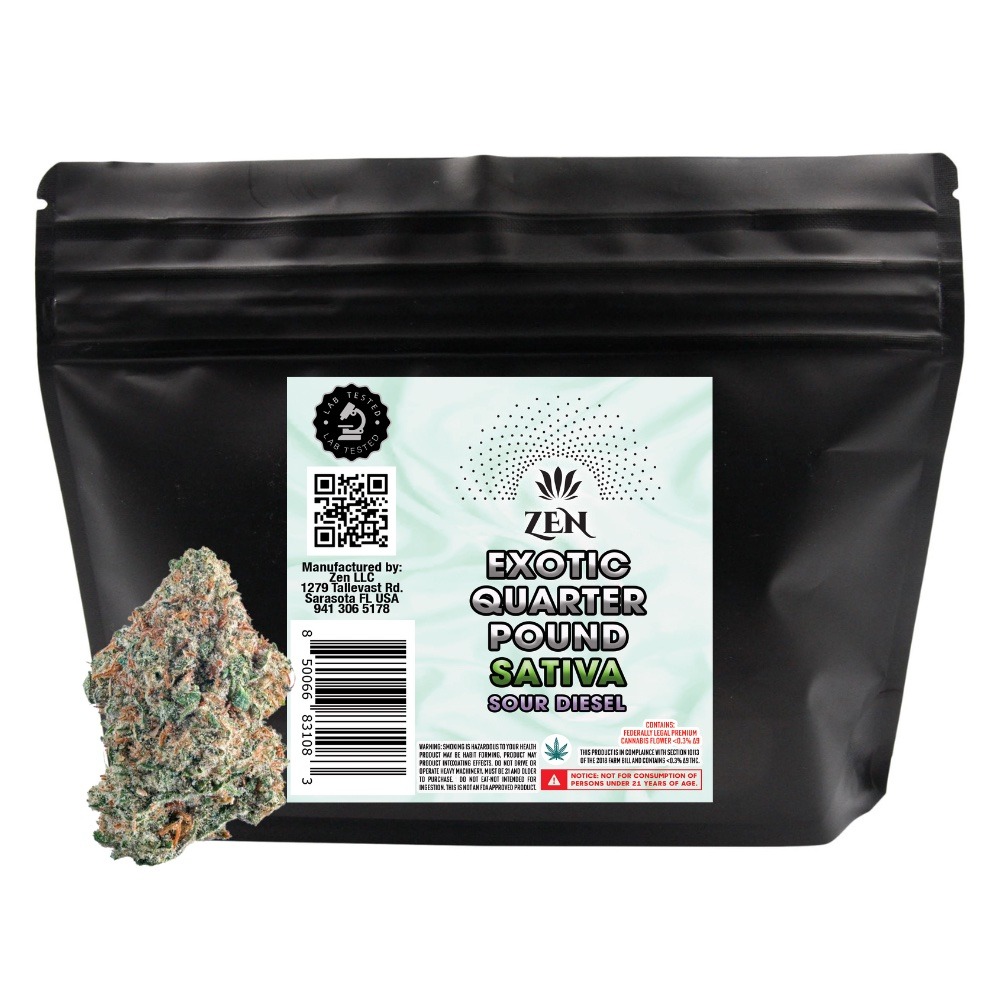 Zen Exotic THCA Flower — Sour Diesel (Sativa)